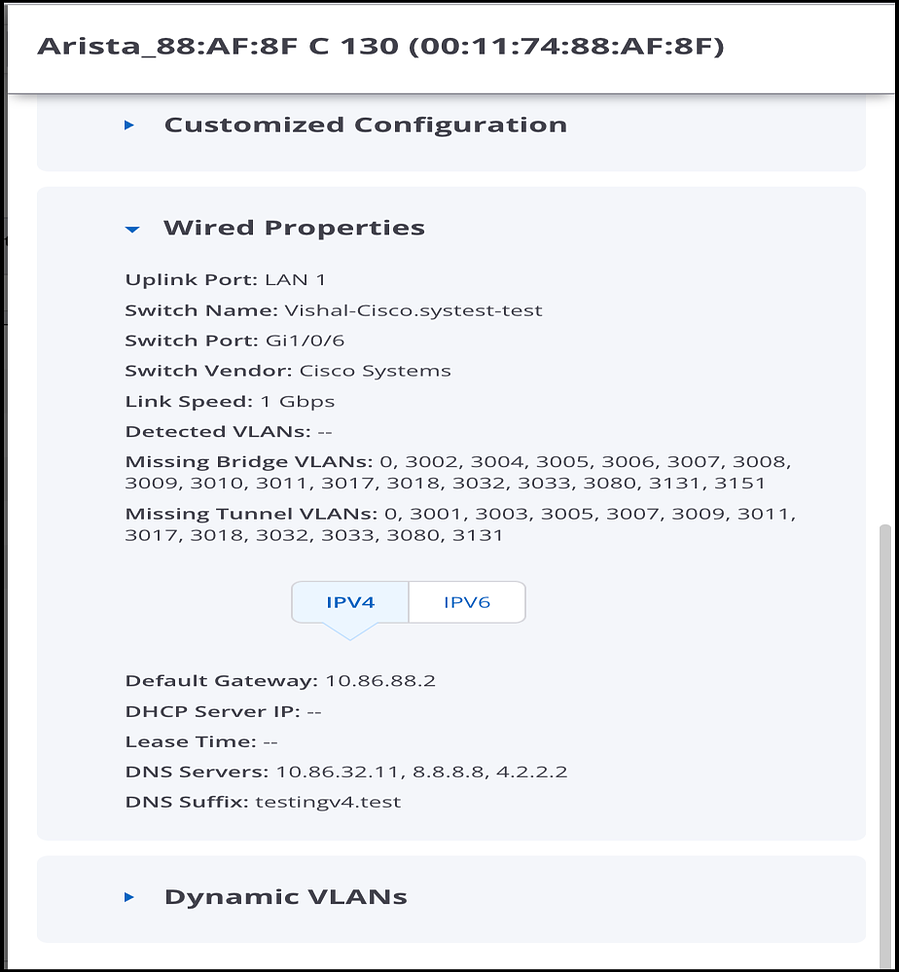 CloudVision CUE User Guide - Device Settings - Arista